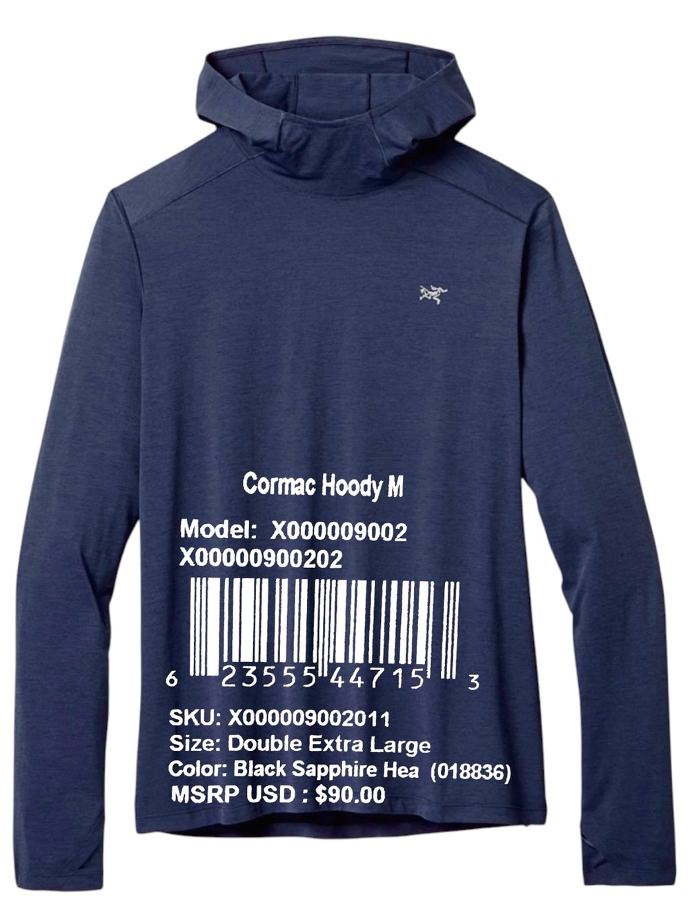 Arc'teryx Cormac Hoody Men's
XXL Black Sapphire Heather
New With Tags Re-Design